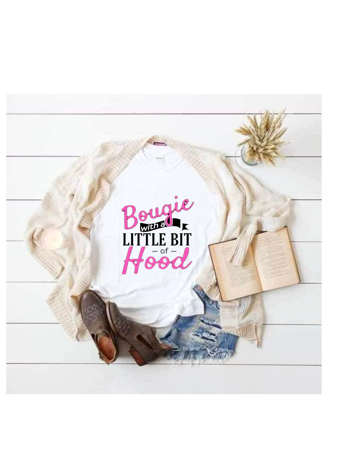 Bougie And Hood Tee Shirt
