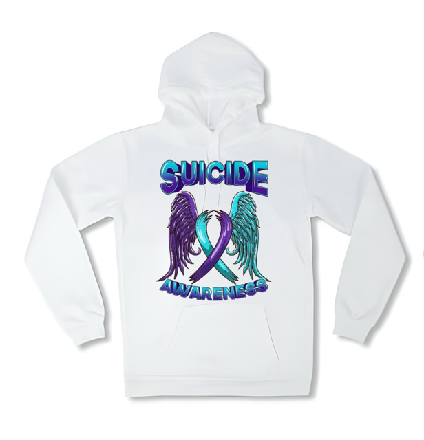 Suicide Awareness Ribbon Wings Hoodie